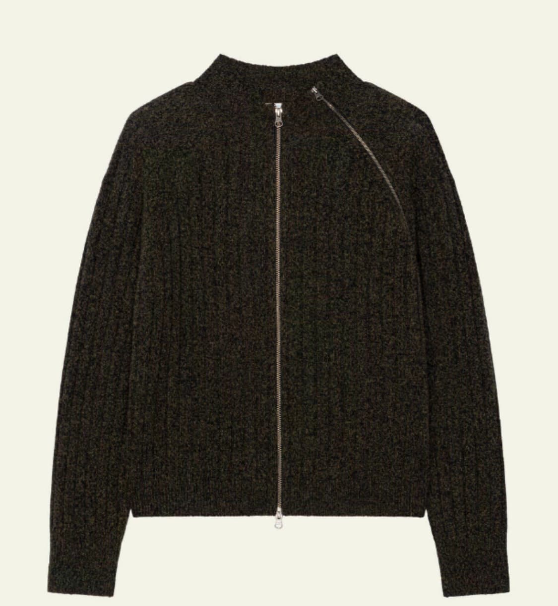 웨이비니스 다이애그널 풀집업 카키그린 2,3 상품이미지1