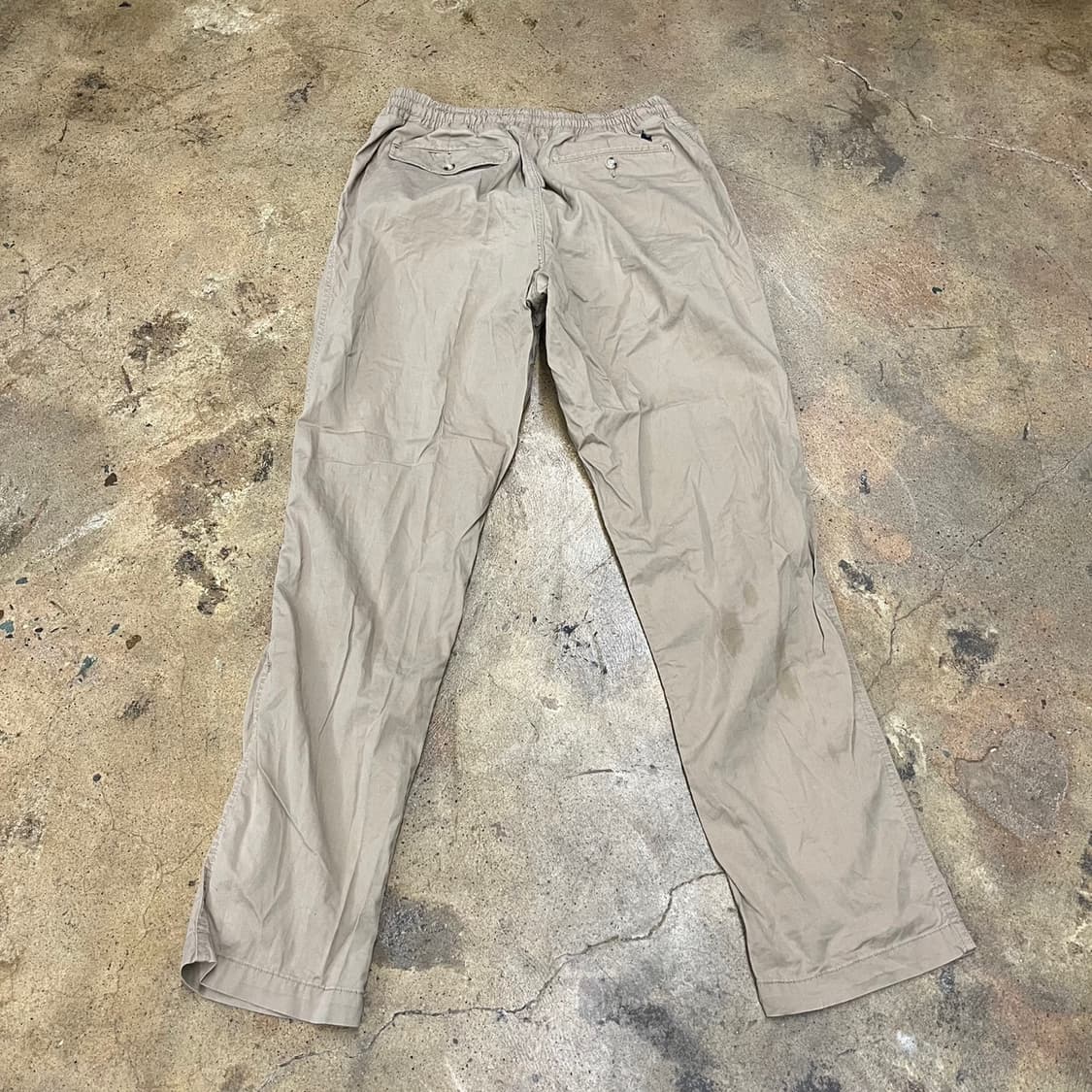 [정품/M] 폴로 랄프로렌 베이지색 면 트레이닝 바지 b18 상품이미지3