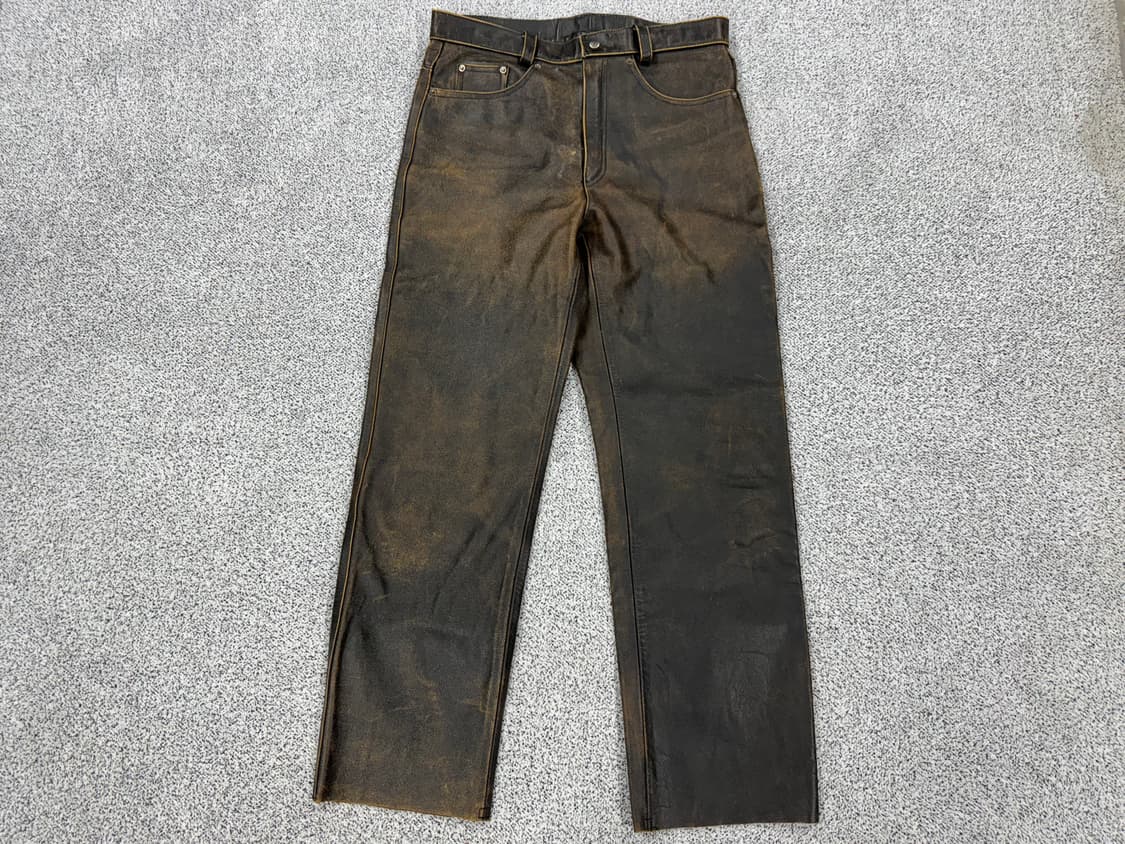 90s 리얼레더 팬츠 상품이미지1