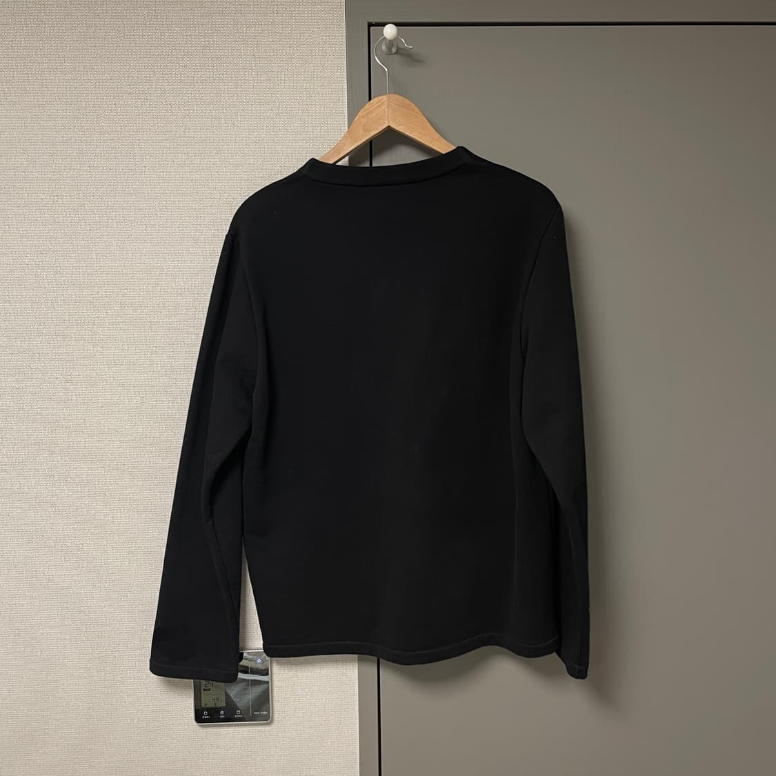 아페쎄 로고 자수 기모 코튼 가디건 상품이미지3