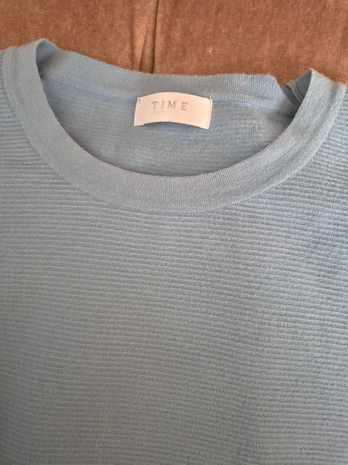 타임 남성 스카이블루 라운드니트
 상품이미지5