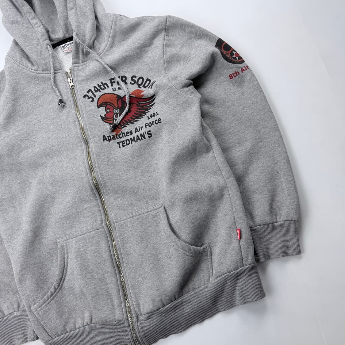 테드컴퍼니 미공군374비행대대 그래픽 후드 집업 상품이미지4