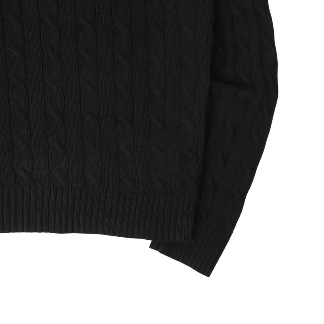 폴로 랄프로렌 블랙 코튼 케이블 니트 상품이미지4