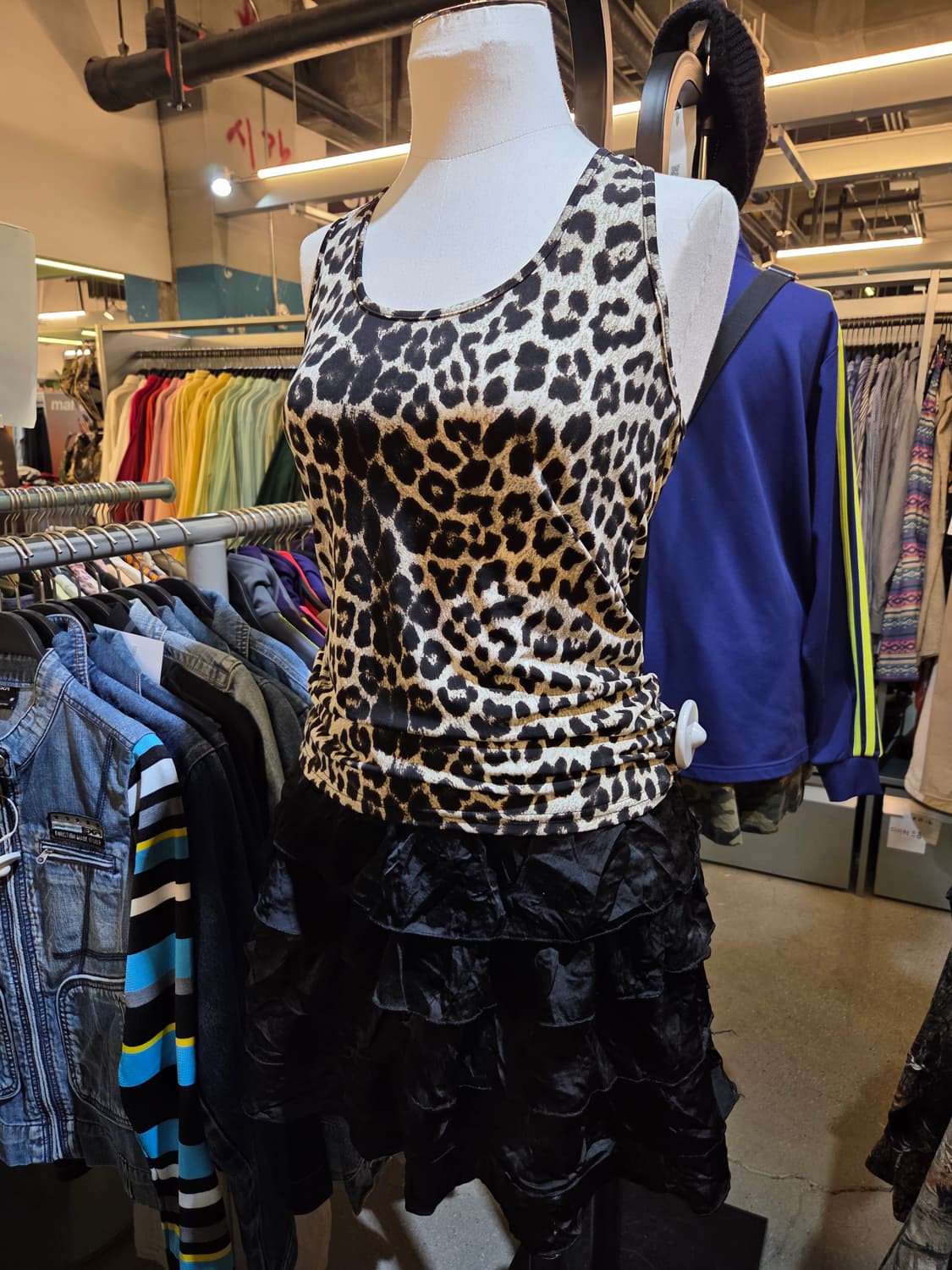 🌟💅갸루특집🌟갸루 호피슬리브리스 상품이미지1