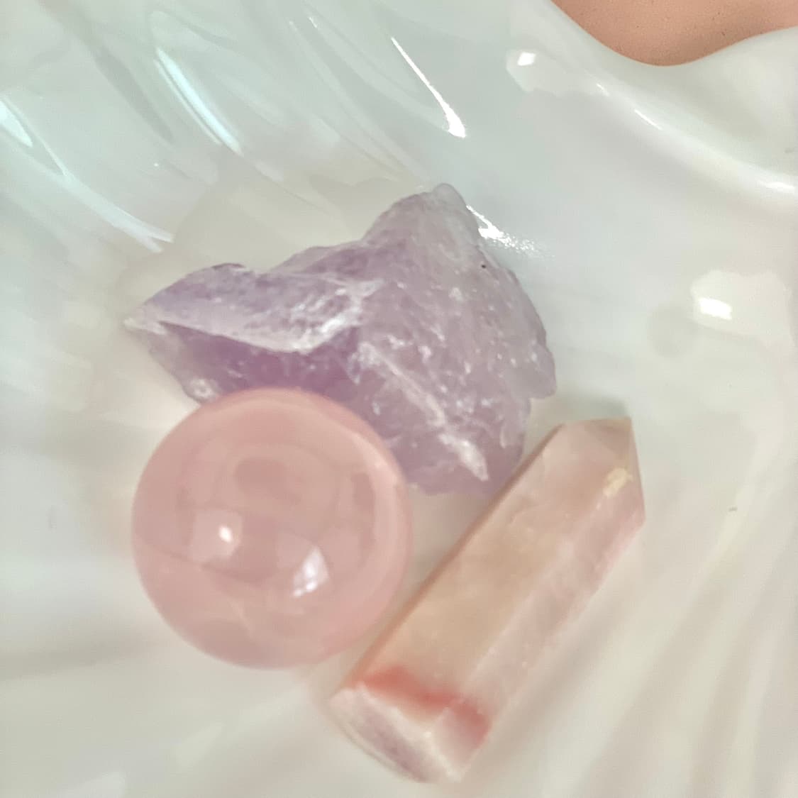 라벤더 연보라 위시스톤 크리스탈 클러스터 젬스톤 페어리코어 핑크 원석 상품이미지4