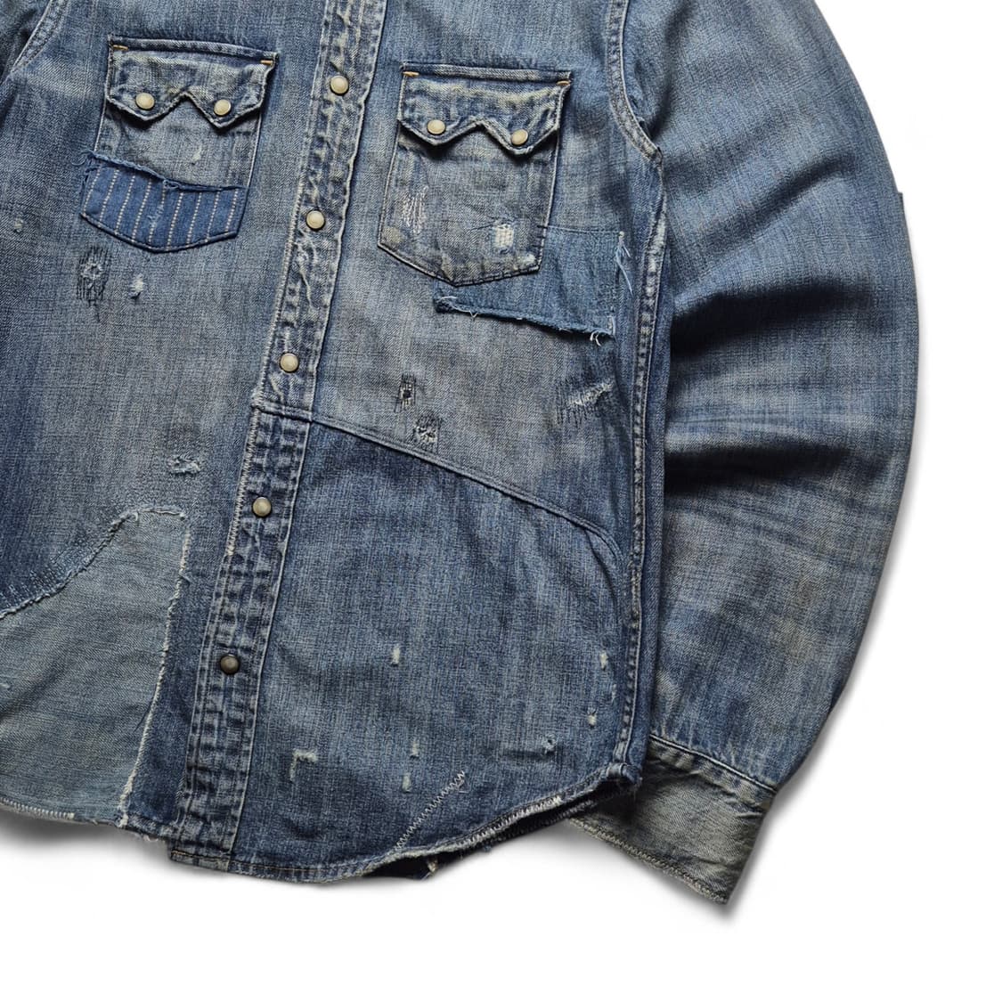 [S] 폴로 랄프로렌 데님앤서플라이 패치워크 데님셔츠 상품이미지5