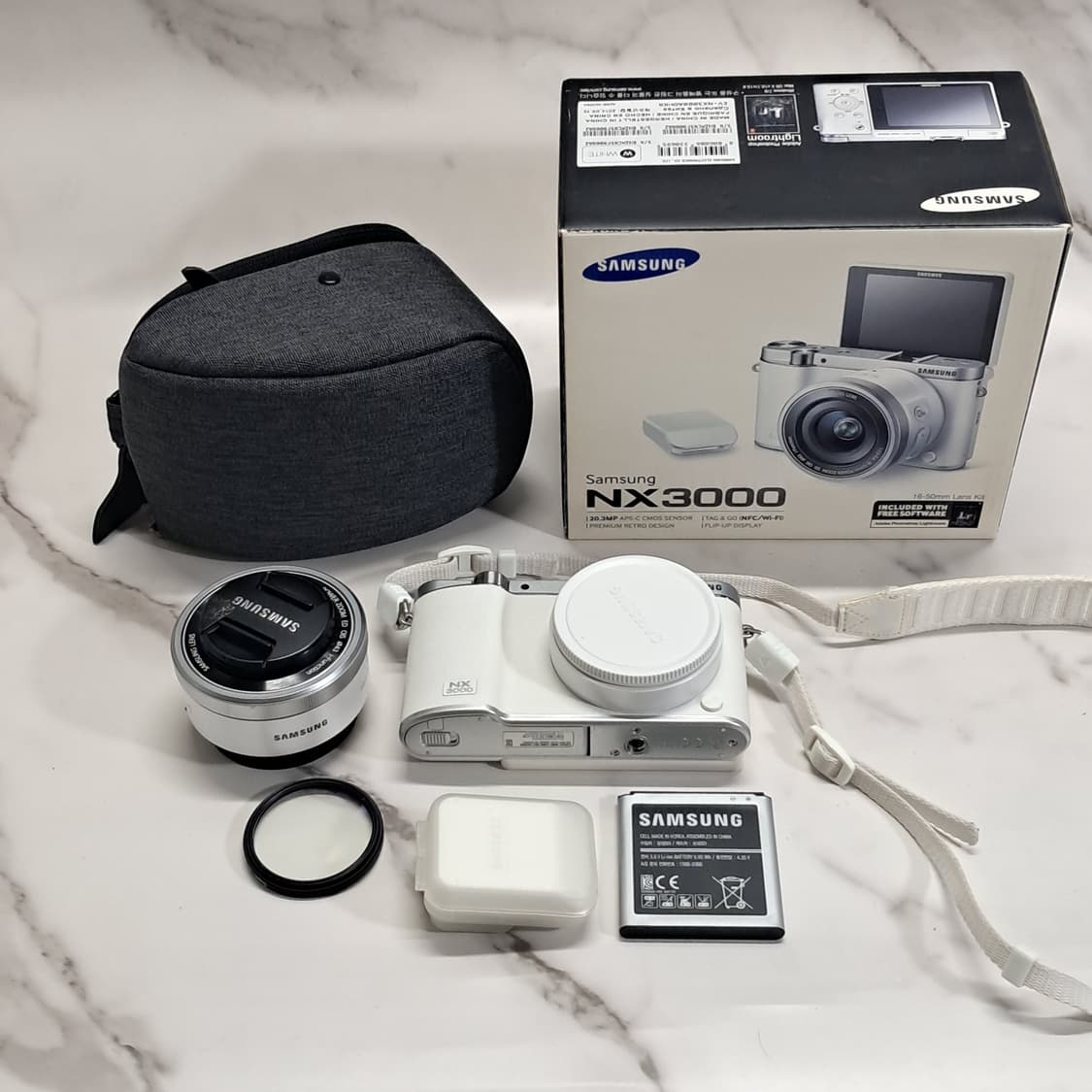 풀박스) 삼성 NX3000 미러리스 /16-50mm 렌즈 /파우치 상품이미지7