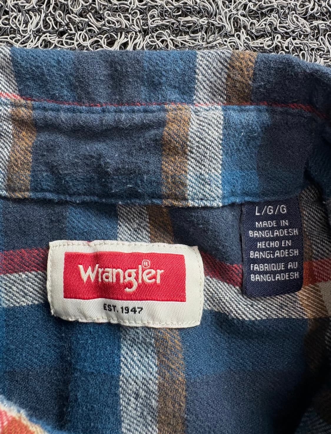 랭글러 USA 아메카지 플란넬 체크 웨스턴 셔츠 4171 상품이미지3