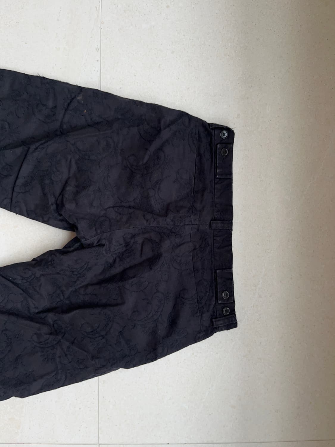 캐서린 햄넷 런던 자수 패턴 바지 상품이미지3