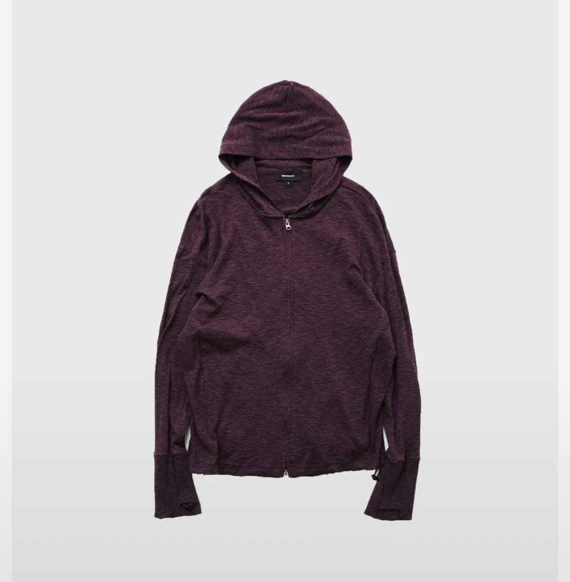 999휴머니티 슬럽 울 후디드 집업(퍼플) 1사이즈 상품이미지1