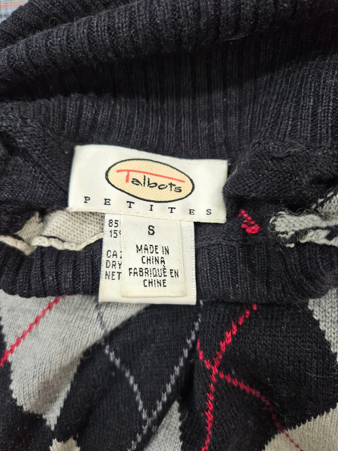 미국 브랜드 탈보츠(talbots) 실크 캐시미어 아가타무늬 반팔 상품이미지3