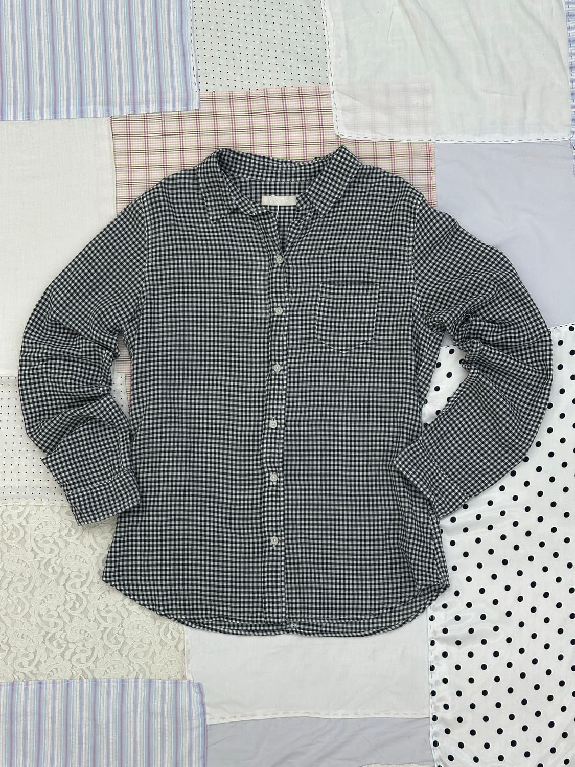 블랙 체크 셔츠  상품이미지7