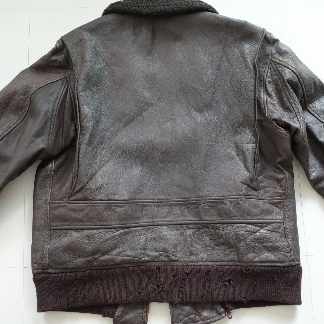 70s 오리지널 미군 USN G-1 플라이트 레더 가죽 자켓  42 상품이미지6