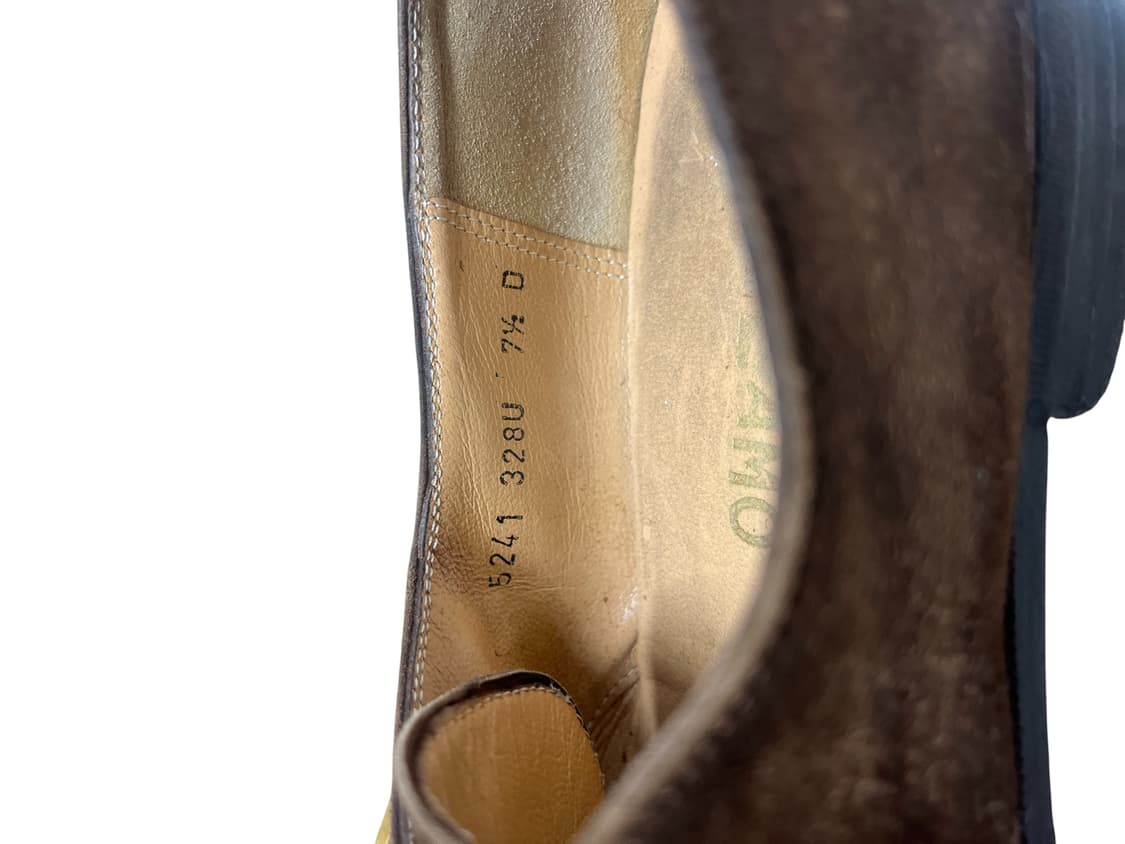 페라가모 스웨이드 더블 몽크 스트랩 슈즈 255 상품이미지5