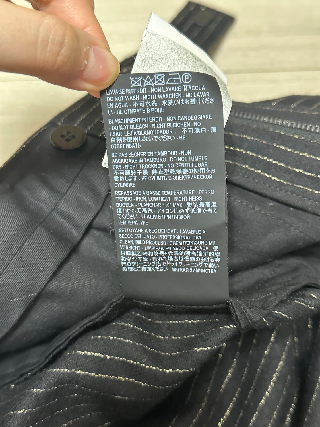 생로랑 19ss 핀스트라이프 슬랙스 상품이미지7