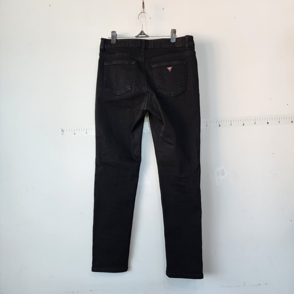 게스 블랙 데님 약기모 바지 상품이미지3