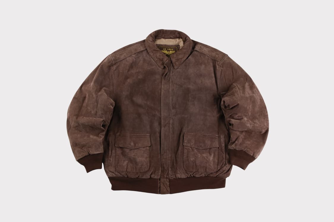 [XXL] 랜딩 레더 에어포스 A-2 스웨이드 자켓 상품이미지1