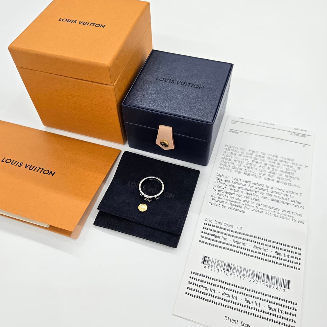루이비통 앙프렝뜨 반지 54호 화이트골드 상품이미지2