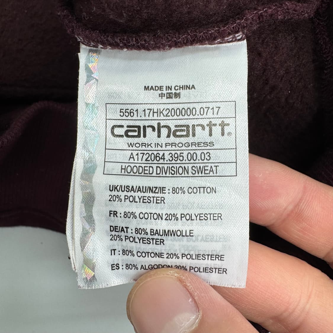 칼하트 WIP 후드티 상품이미지5