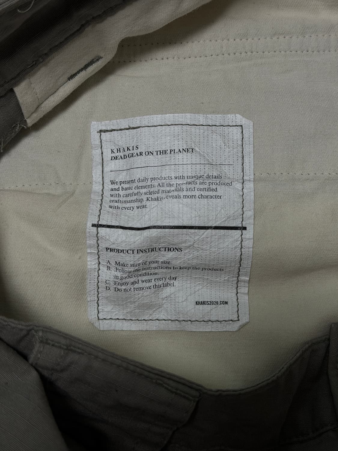 (새상품) 카키스 - Washed Hiker Pant 상품이미지5