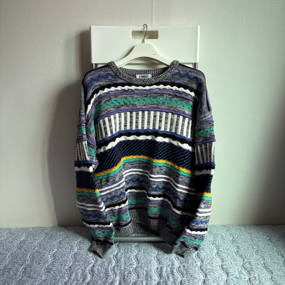 큐컴버스 멀티컬러 니트 상품이미지2