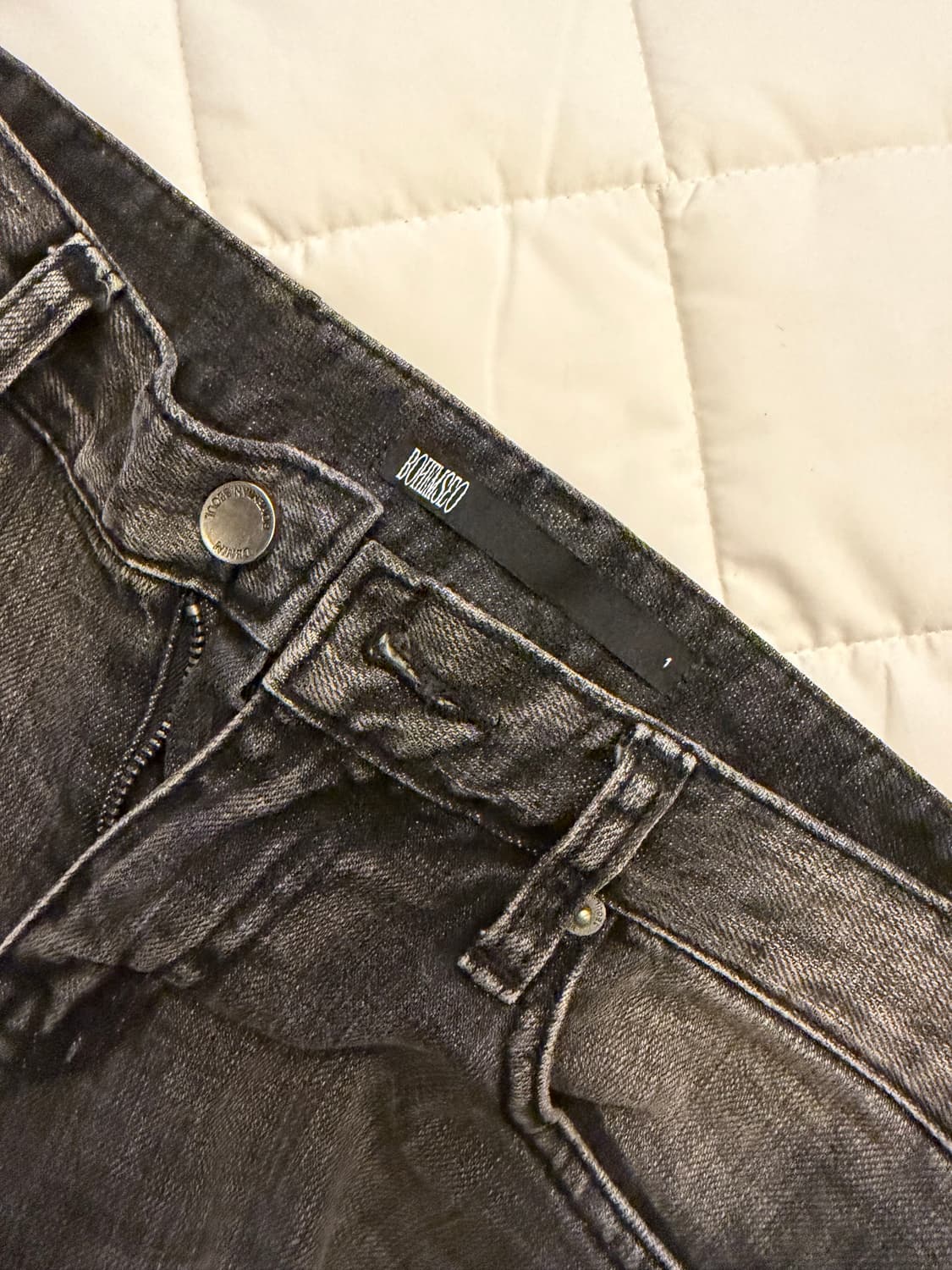 보헤미안서울 부츠컷 데님 그레이 상품이미지4