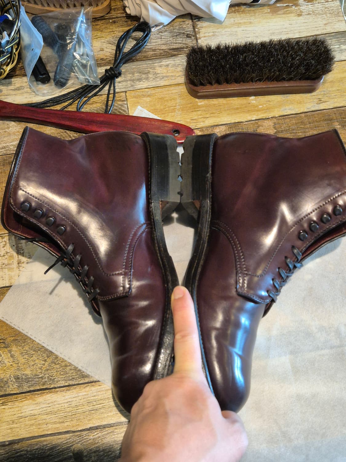 알든 8609HC 플레인토 쉘코도반 부츠 9D 상품이미지4