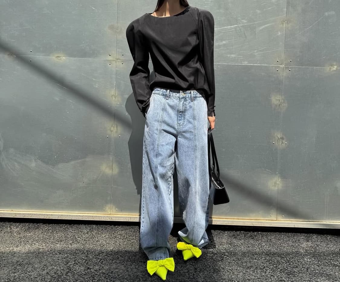 드래곤블루스 볼륨 슬리브 블라우스 상품이미지2