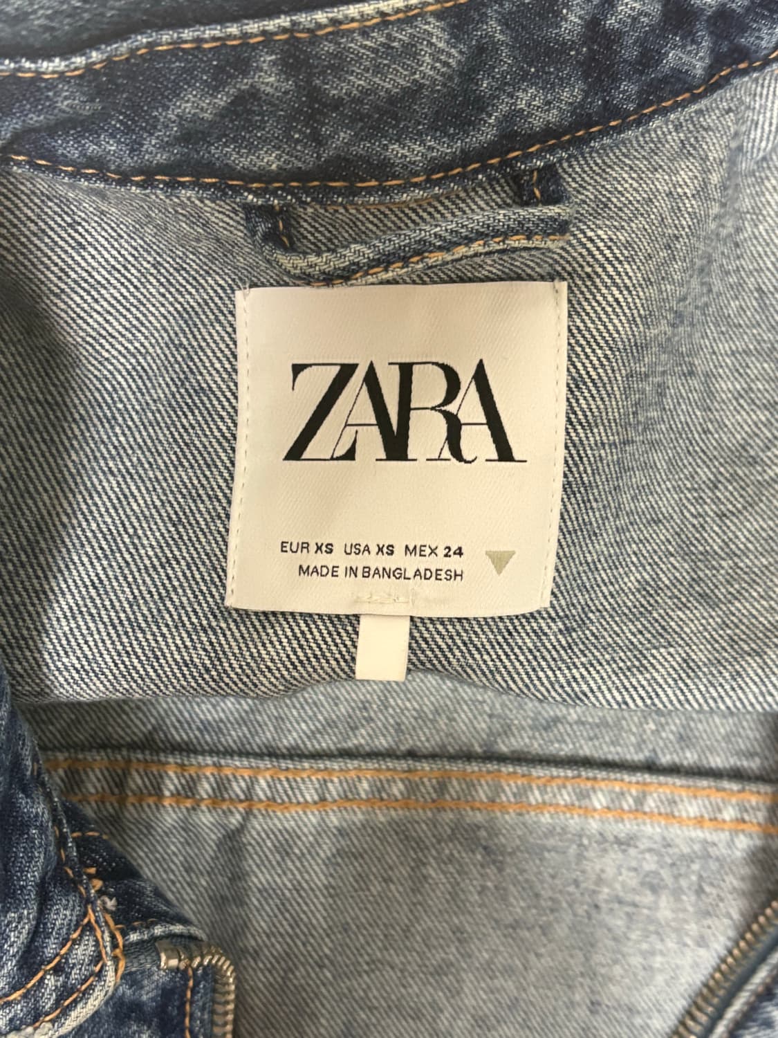 자라 크롭 청자켓 xs 상품이미지6