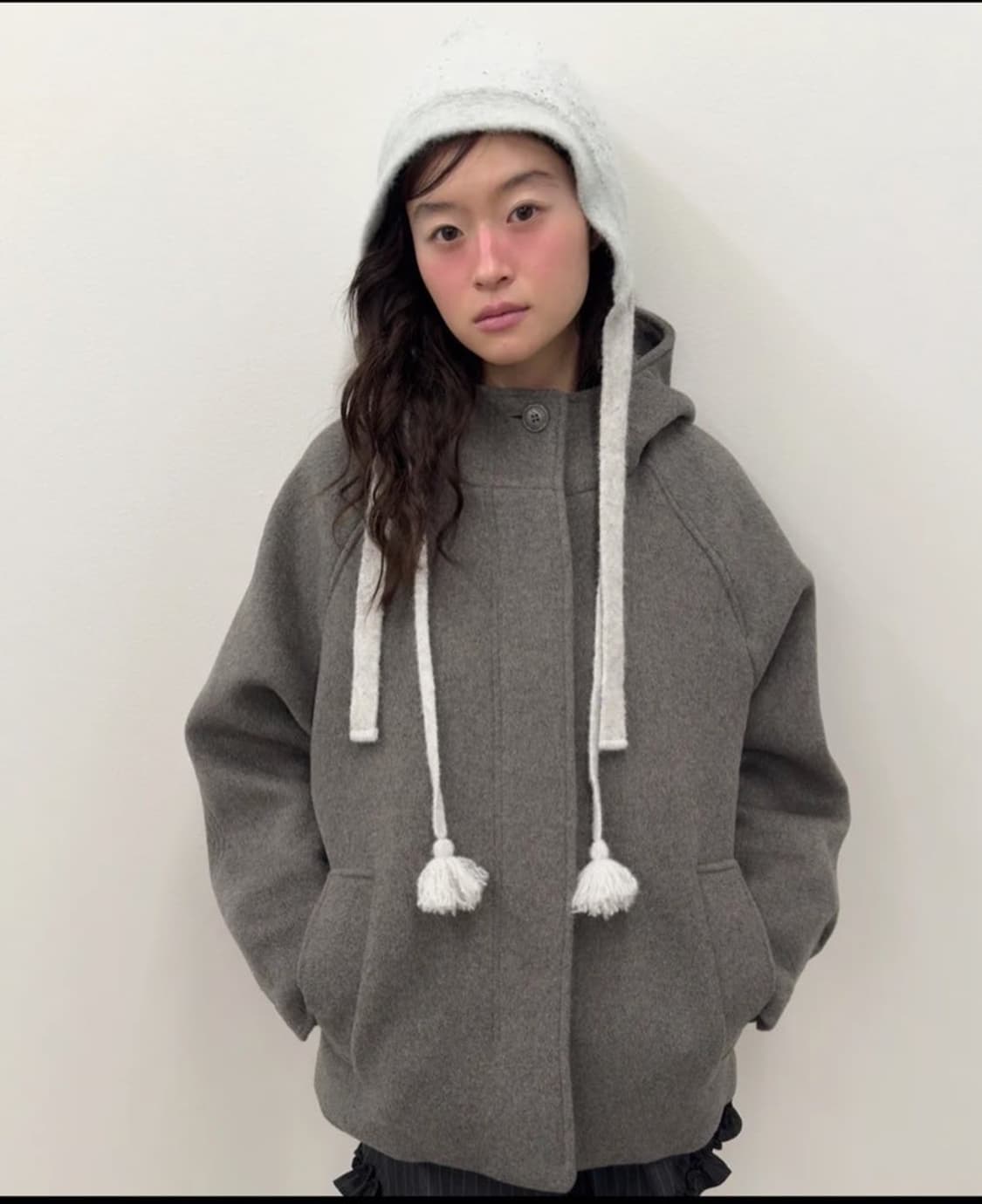 타입서비스 하프 코트 그레이  상품이미지1