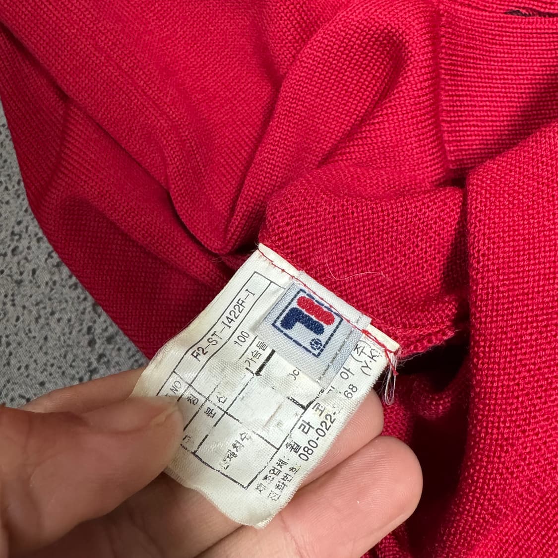 (바배) 휠라 클래식 니트 상품이미지4