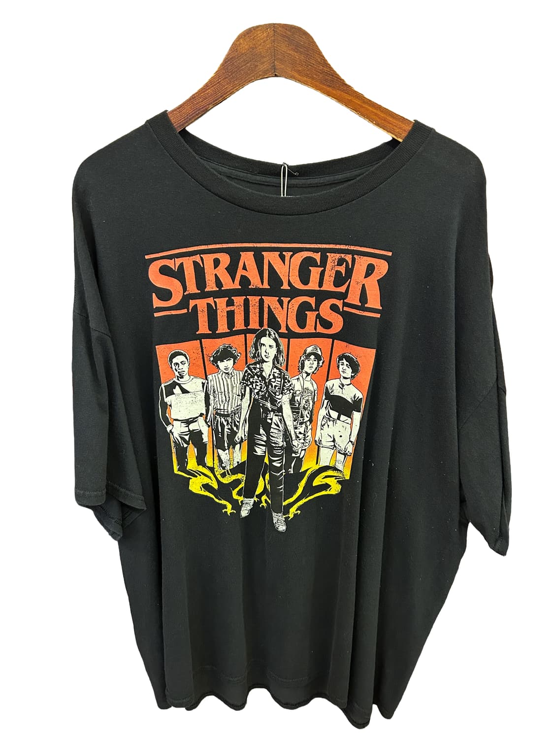 Netflix Stranger Things 캐릭터 그래픽 반팔 티셔츠 상품이미지1