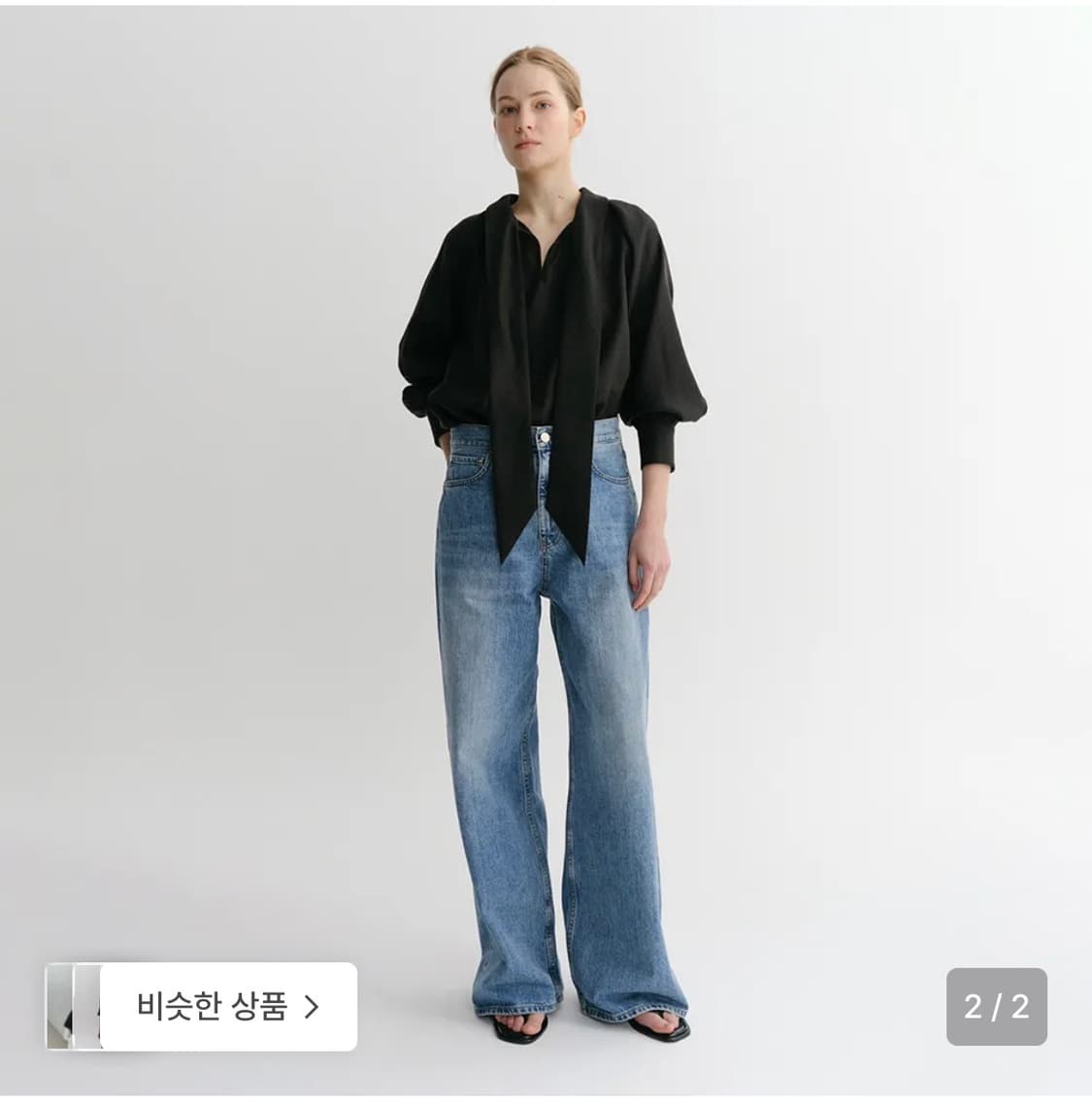 The shirring blouse black 상품이미지5