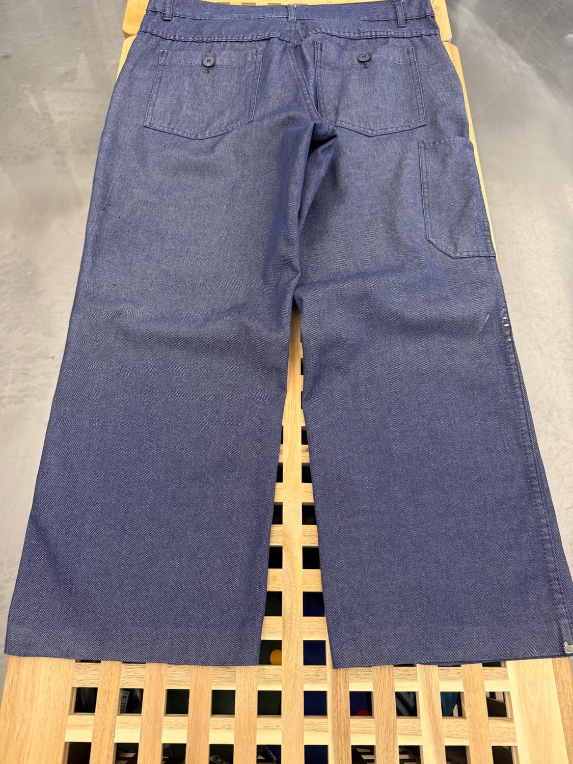 90s BARBE BLEUE FRENCH DENIM 데님 프렌치워크팬츠 상품이미지9