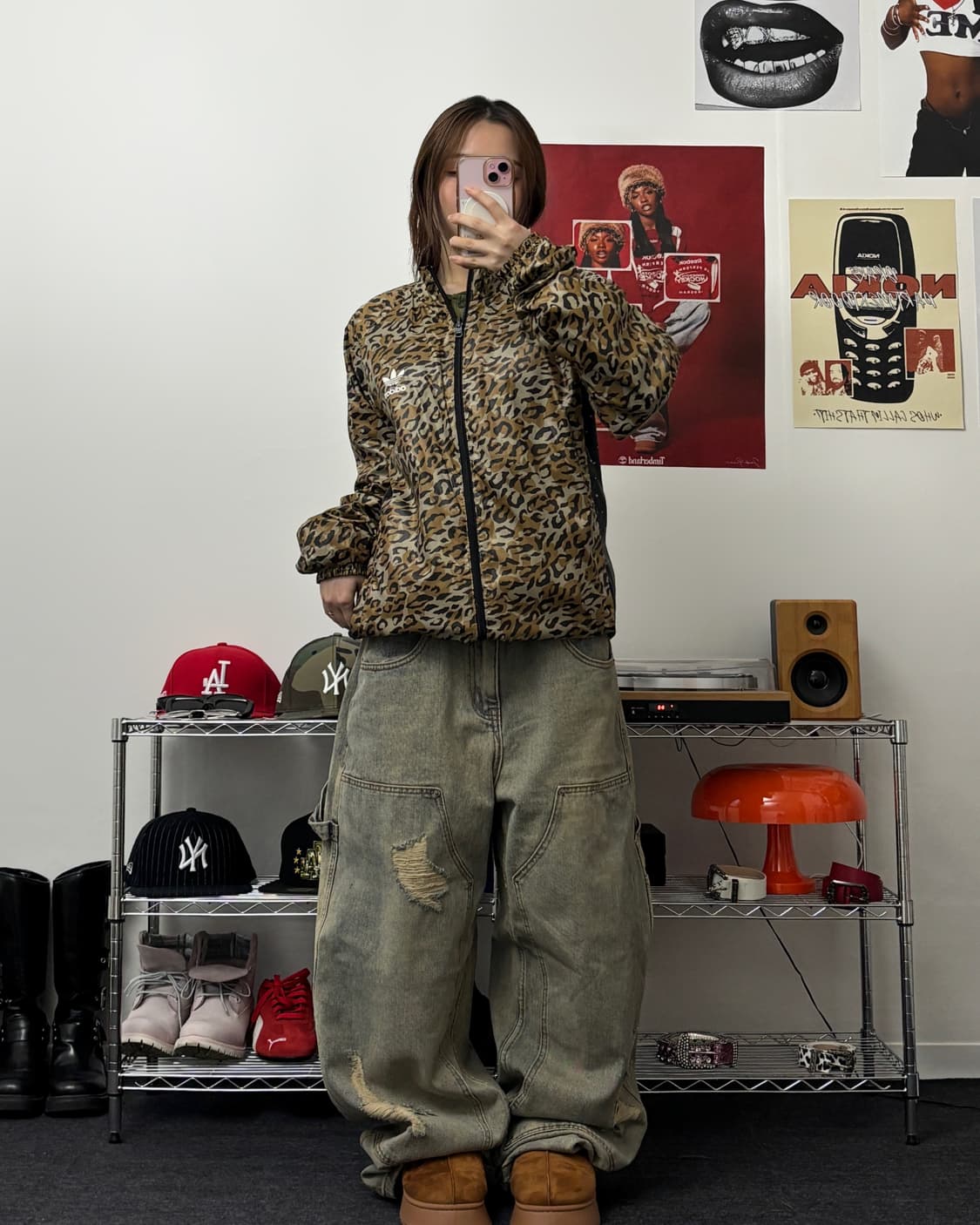 아디다스 레오파드 리버시블 자켓 상품이미지3