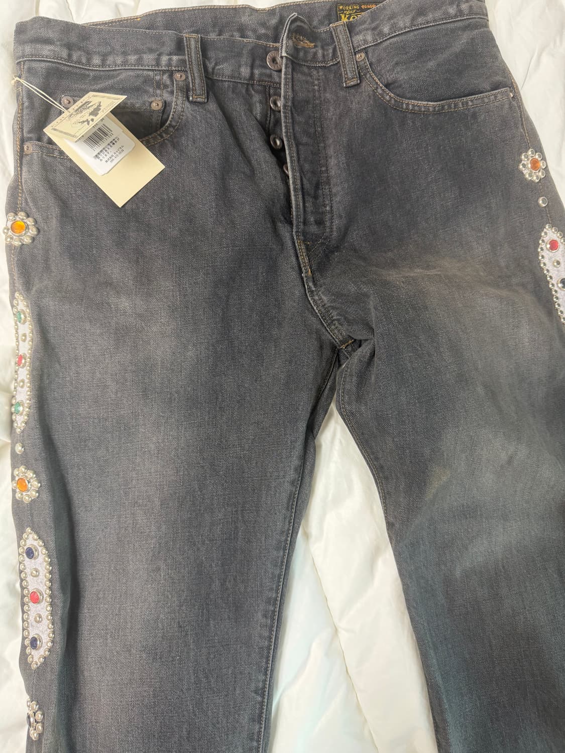 캐피탈 14oz 블랙 데님 5P 몽키 CISCO 잼스톤(34) 상품이미지1