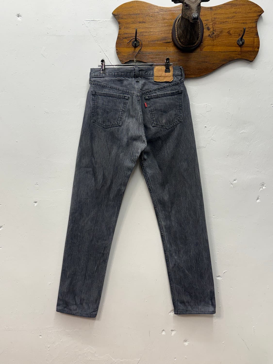 80s USA Levi’s 501 Hickory Stripe Denim  상품이미지1