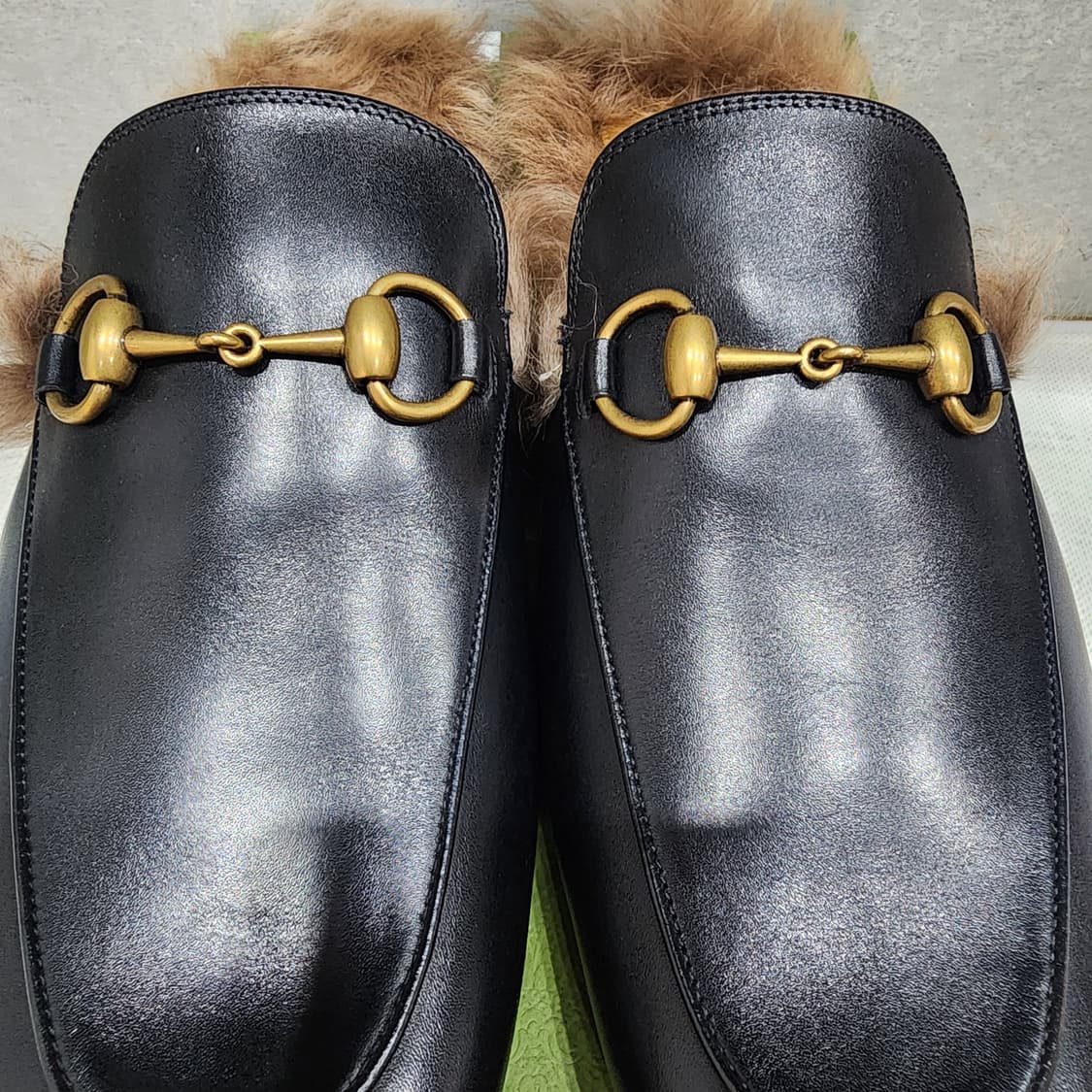 구찌 프린스타운 블랙 레더 7.5 새제품 상품이미지2