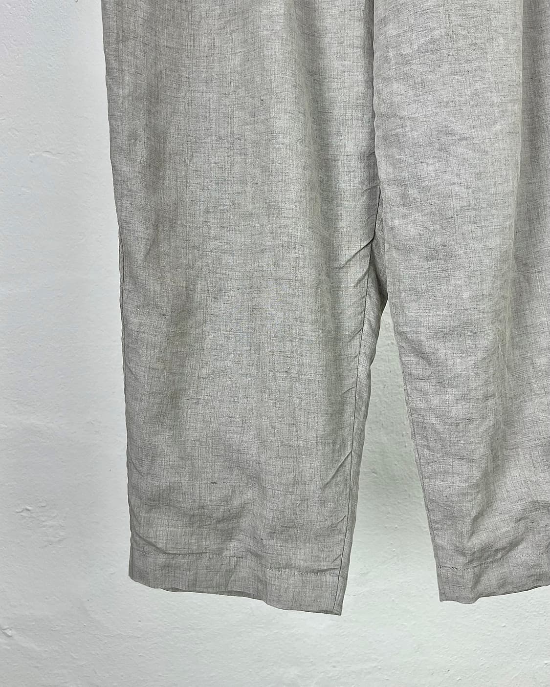 꼼데가르송 옴므 라이트 그레이 리넨 벌룬 투턱 트라우저 팬츠 상품이미지4