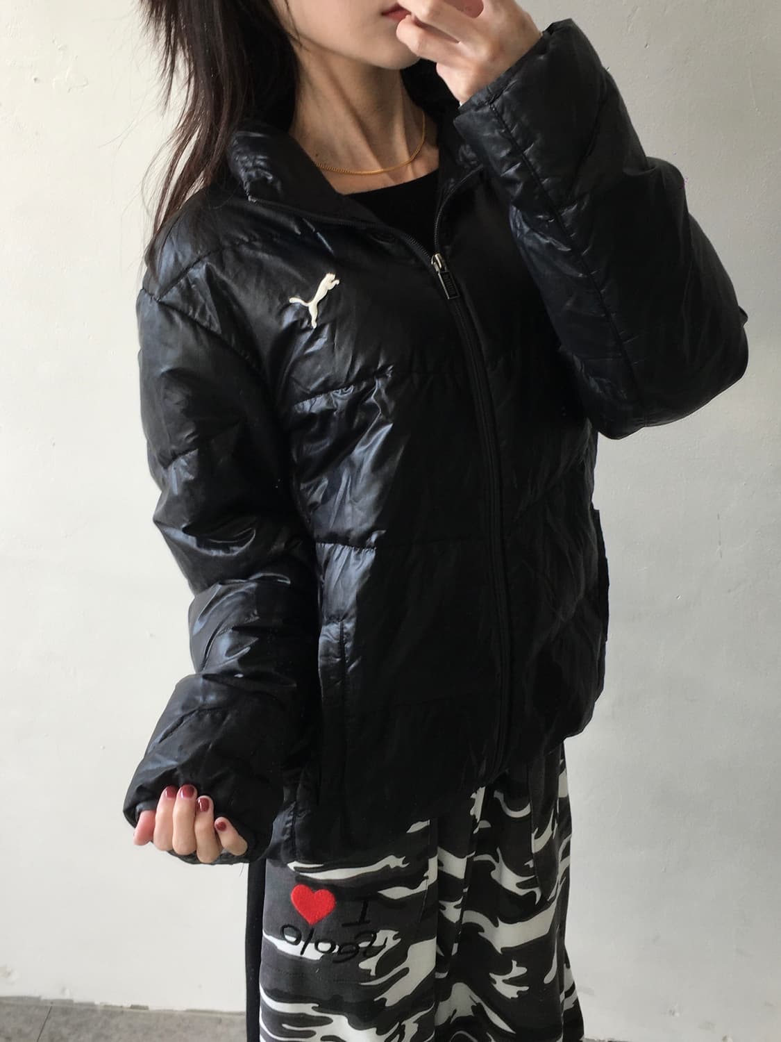 푸마 가슴로고 패딩 상품이미지2