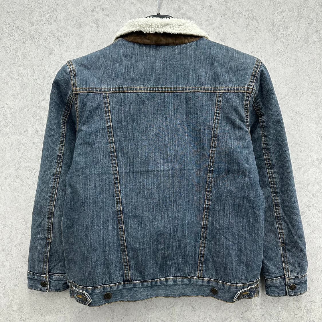 90 랭글러 여자 쉐르파 데님 청자켓 상품이미지2