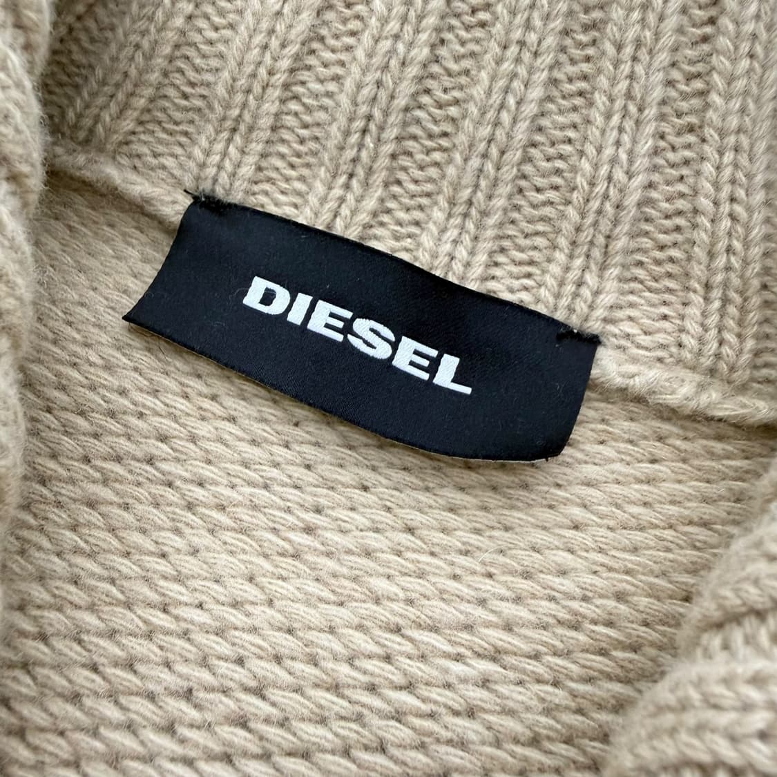 디젤 오버사이즈 그런지 데미지 롱 니트집업 상품이미지7