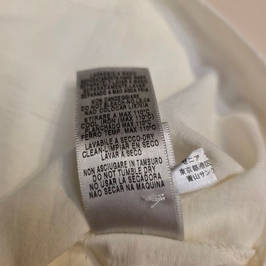 새상품급 제냐 여름 코튼 화이트 폴로셔츠 48 상품이미지7