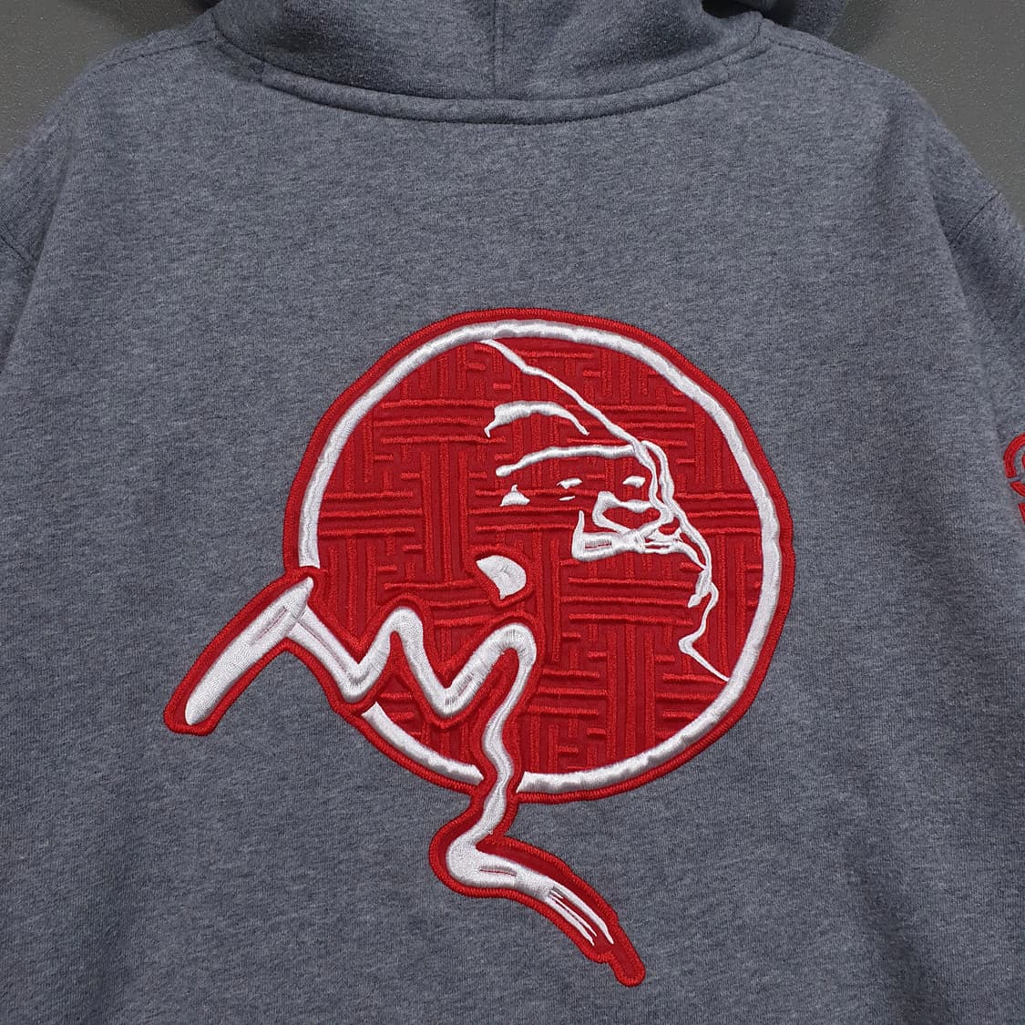 실측 L 100) 뉴에라 X 엑스라지 콜라보 한정판 후드티셔츠 헤더그레이 상품이미지10