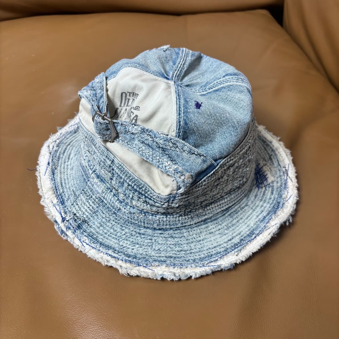 Kapital 캐피탈 노인과 바다 크러쉬 워시드 데님 버킷햇 모자 상품이미지4