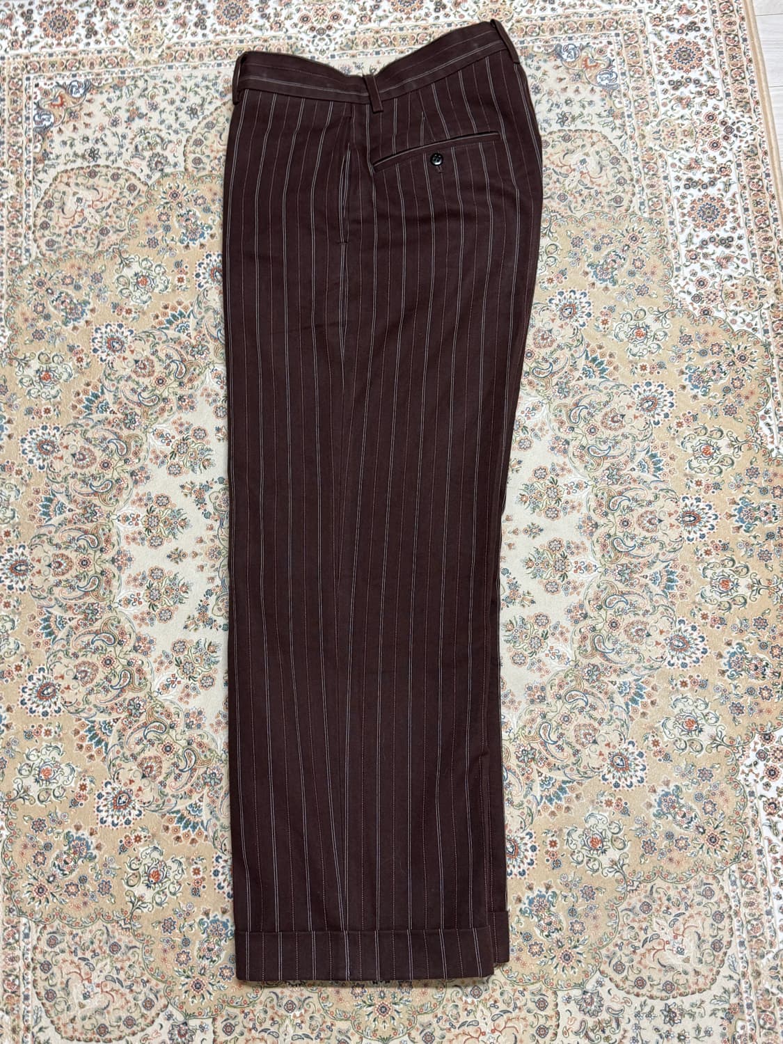 타임원클로딩 엣라코 브라운 스트라이프 트라우저 30 상품이미지1