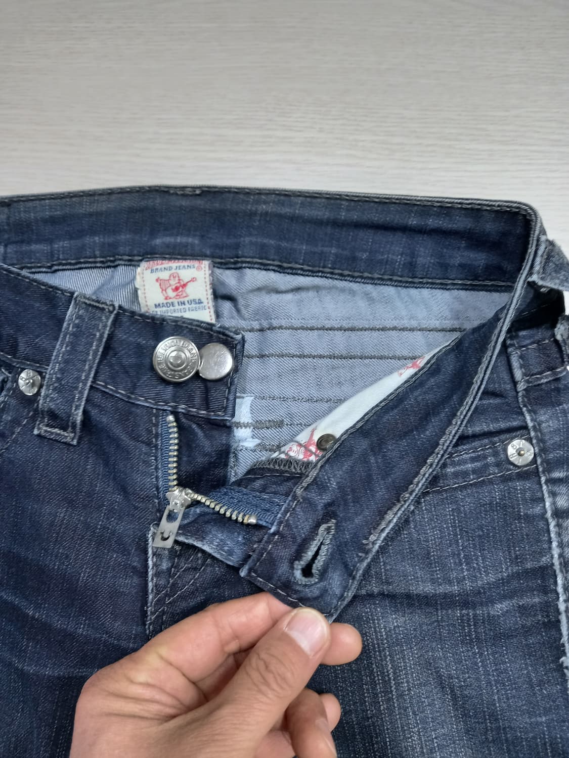 25 트루릴리젼 USA Billy 워싱 스판 슬림일자진 진청 25-292 상품이미지7