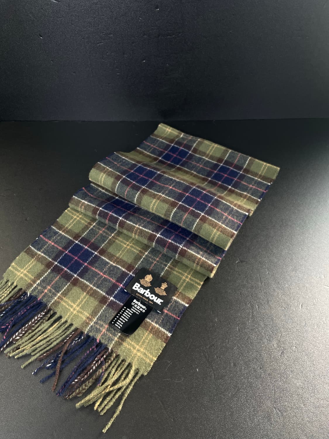 BABOUR 바버 램스울 클래식 타탄 체크 머플러 목도리 [새상품] 상품이미지2