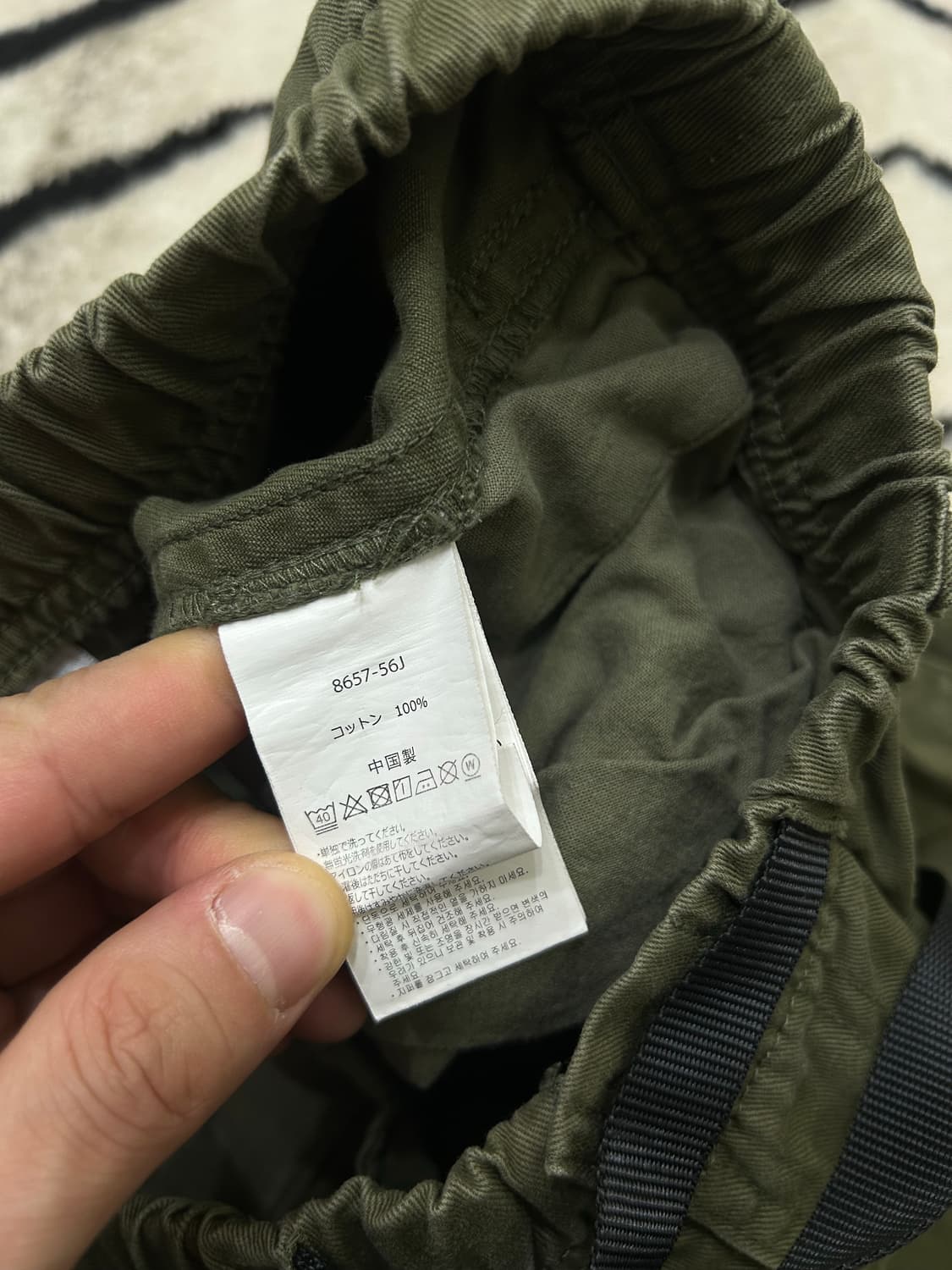 [S]그라미치 테이퍼드 코튼 팬츠/카키 상품이미지5