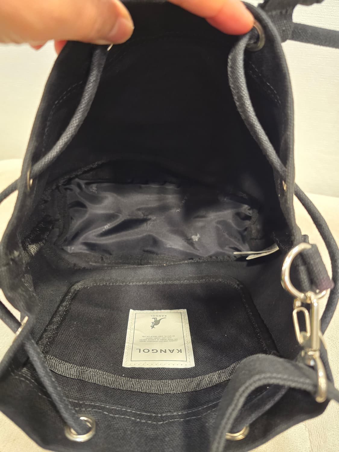 캉골 버킷백 블랙  숄더백 크로스백 가방 상품이미지7